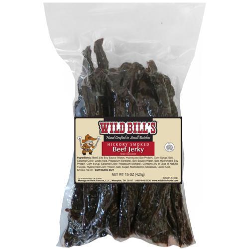Wild Bill's Hickory Smoked Beef Jerky Strips - 15oz (30 Count Average) Wild Bill's Hickory Smoked Beef Jerky Strips - 15oz (30 Count Average)